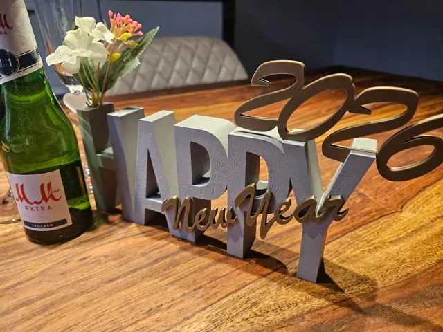 Silvester 2027, Tisch Neujahr, Happy New Year — Image 5 of 7