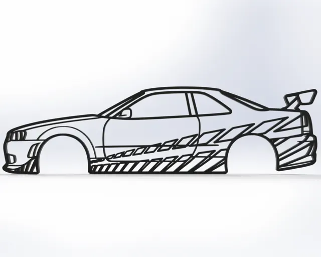Brian's Nissan R34 GT-R Fast & Furious Wall Art — Фото 2 из 3