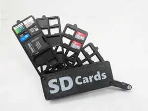SD Card Storage Holder w/Magnetic Latch (Modular)