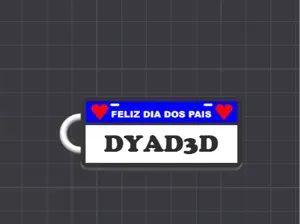 CHAVEIRO DIAS DOS PAIS - PERSONALIZAVEL