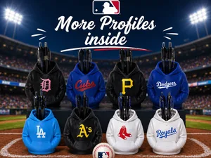 MLB Baseball Sports Fan Hoodie Pen Storage Decor