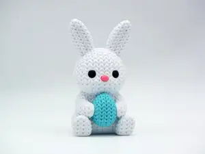 Knitted Bunny With Easter Egg