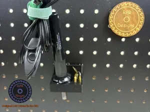 Pegboard Wood Burner Holder