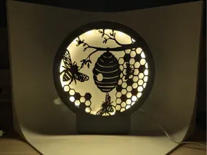 LED Silhouette Bienenstock
