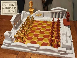 Greek Mythology Chess Set - Minotaur vs Hercules