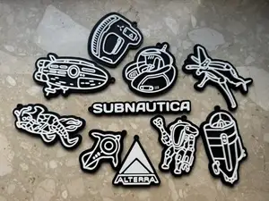 Subnautica Inspired Keychain Collection
