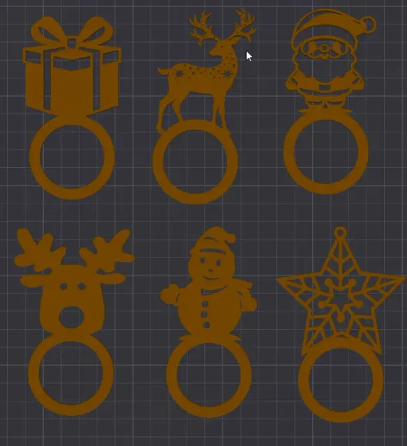 Christmas Napkin Rings Set – Festive Table Decor — Image 6 of 6