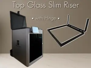 Top Glass Slim Riser v1 - X1C P2S P1P P1S