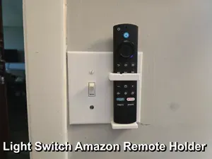 Light Switch Plate With Amazon Remote Holder