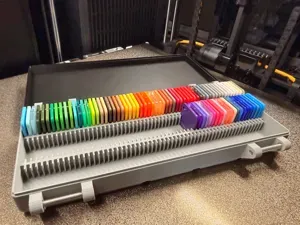Gridfinity Filament Swatch Box, 177 Bambu Swatches