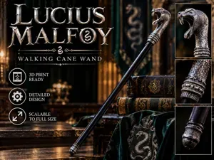 Lucius Malfoys Gehstock-Zauberstab – Harry Potter