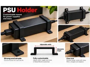 Customizable PSU Holder – Adjustable Power Supply