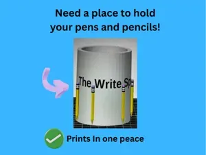"The Write Spot" desk top Pencil/pen holder.