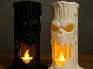 Halloween Ghost LED Tea Light  – Melting Candle