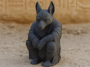 Der nachdenkliche Anubis – Hueter der Welten