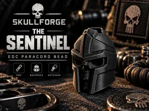 SkullForge Series – The Sentinel - Paracord Bead