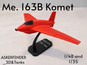 Me.163B Komet Aircraft Model.