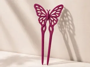 Schmetterlings-Haarnadel – schlicht & edel Design