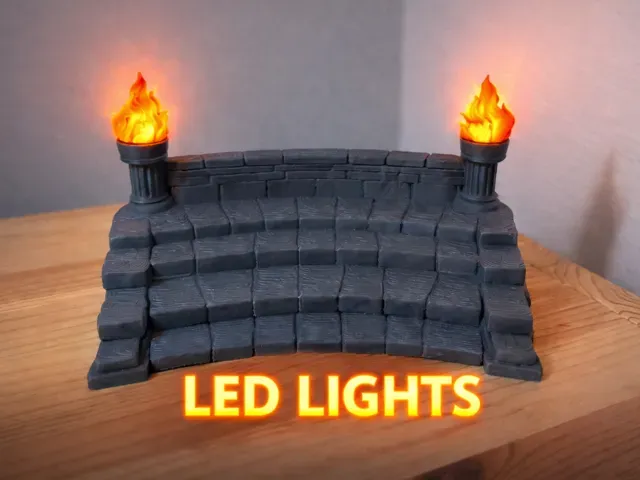 GLADIATOR LED Arena Stair Wall - DND terrain