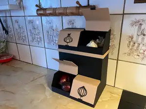Storage Dispenser wih Lid - Onions, garlic etc!