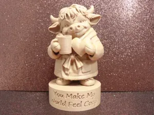 Highland Hugs For Your Heart Collection Cozy Cow!