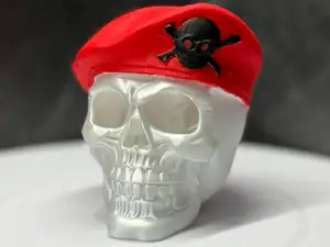 Skull with beret