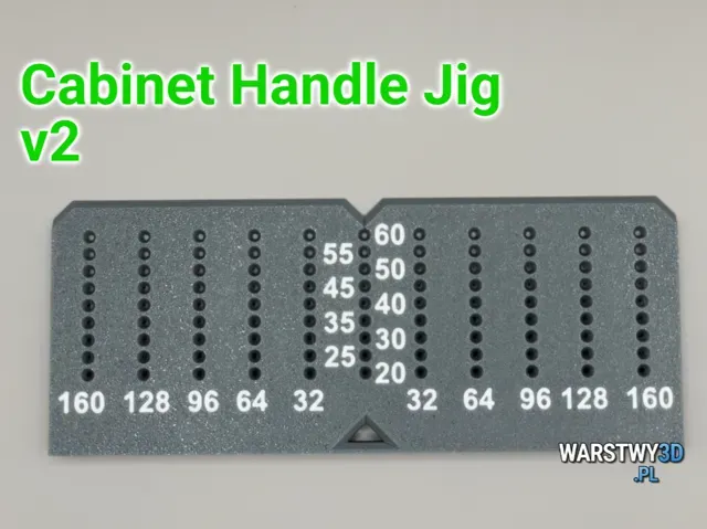 Cabinet Handle Marking Jig v2 – 160 mm