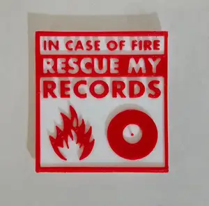 Rescue my records sign