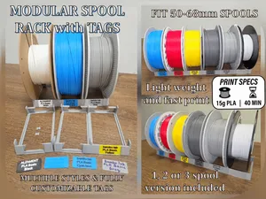15g Modular Filament Spool Rack with Tags