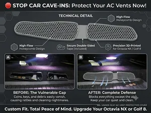 Octavia NX  Under-Seat AC Vent Protector