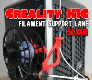 Creality K1C filament spool side support lane V2