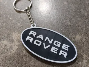 Range rover keychain, double side (reverse/rilief)