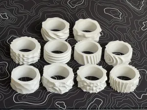 Napkin Rings with unique shapes