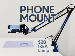 Phone Mount Adapter using Desk Lamp Arm