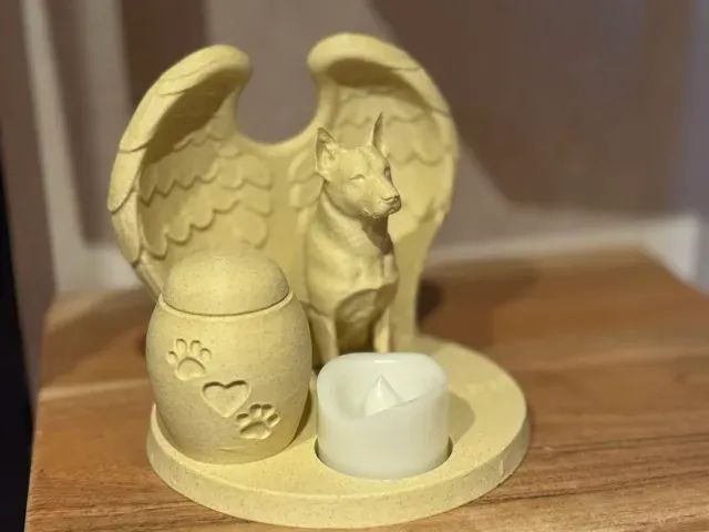 Shepherd Shorthair Urn & Tealight Text Memorial — Фото 2 из 3