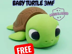 Baby Turtle – 3MF MEGALAB3D