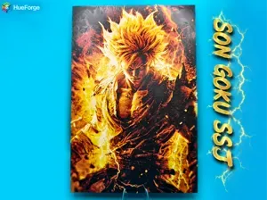 Son Goku SSJ HueForge