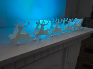 Reindeer and Sleigh Christmas Decoration