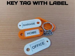 Key Tag with Label