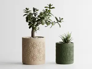 Plant Pot Floral Pattern (2 Versions)