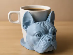 French Bulldog Head Coaster