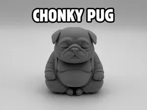 Zen Chonky Pug – Peaceful Buddha Dog Figurine