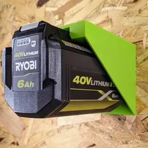 Ryobi 40V battery wall mount bracket