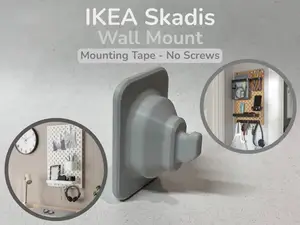IKEA Skadis Wall Mount (Mounting Tape - No Screws)