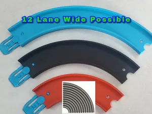 12 Lane Curve Track Pack - 1:64 Diecast compatible