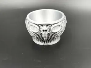 Biomechanical Alien Xenomorph Bowl – Giger
