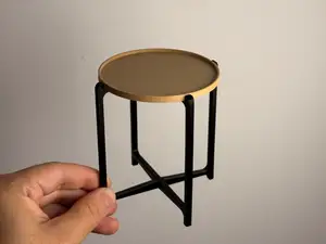 Mini Modern Miniature Round Side Table 