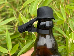 Beer Bottle Helmet with Clip