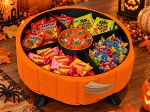Contenant à bonbons rotatif haloween / citrouille