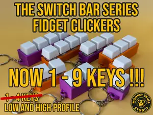 Switch Bar Series: 1-9 Key MX Fidget Clickers